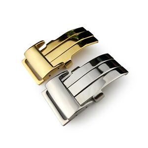 腕時計　シルバーイエローゴールドステンレススチールクラスプフィットブライトリングウォッチsilver or yellow gold 20mm stainless steel deployment clasp fit breitling watch