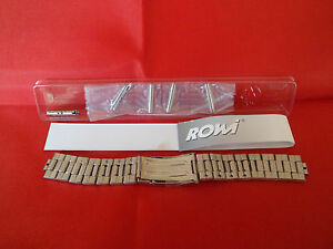 【送料無料】腕時計　ステンレススチールウォッチストラップストレートエンドrowi stainless steel watch strap 22mm straight ends with deployment clasp