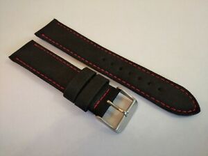 【送料無料】腕時計　キャンバスブラックウォッチストラップ