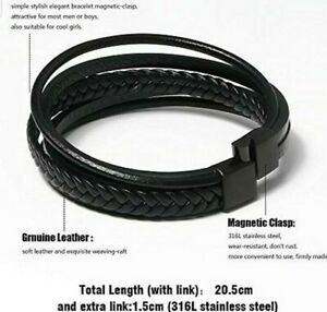 【送料無料】腕時計 レザーブレスレットメンズレザーブレスレットマグネットクラスプleather bracelet, 205cm mens genuine leather bracelet with magnet clasp 【送料無料】腕時計 レザーブレスレットメンズレザーブレスレットマグネットクラスプleather bracelet, 205cm mens genuine leather bracelet with magnet clasp