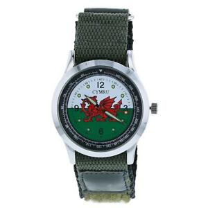 【送料無料】腕時計　ボクスアナログウェールズウェールズフラグシムルファスストラップメンズカジュア..