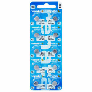 【送料無料】腕時計　レナータピラバタリアオロロギフリー10 x renata 384 pila batteria orologio mercury free silver oxide sr41sw 155v