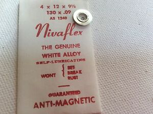 ̵ӻסۥ磻ȥᥤ󥹥ץ󥰥ޥͥåas cal 1240 nivaflex white alloy nos wrist watch mainspring antimagnetic