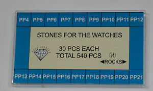 【送料無料】腕時計 ケースカットガラスペーストストーンストラップクラウンデザイン540 cut glass paste stones for watch cases straps crowns assortment 13mm design