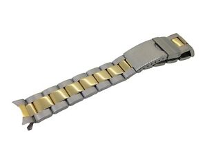 【送料無料】腕時計 シントゥリーノインアッチャイオビコロールキュボcinturino in acciaio bicolore terminale curvo 1718 mm cin03