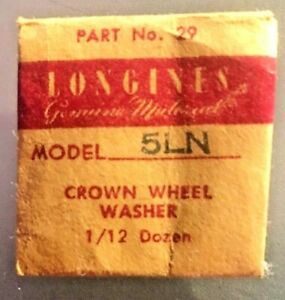 【送料無料】腕時計　ロンジンクラウンホイールワッシャーパレlongines 5ln crown wheel washer, pare number 29 nos