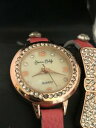 【送料無料】腕時計 ラインストーンネクタイウォッチインボックスジェシカカーライルピンクラップ in box jessica carlyle pink wrap around rhinestone studded bow tie watch