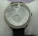 腕時計　ジェストクリスタルラインストーンレディースウーマンズラウンドハートguess crystalrhinestone g85889l wrist watch ladies womans round with heart