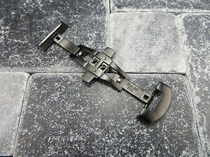 【送料無料】腕時計　スイスブラックブラシステンレスバックルストラップ