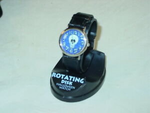 【送料無料】腕時計　ディスクハロウィーンクォーツアナログボックスrotating disk halloween genuine leather quartz analog watch with box