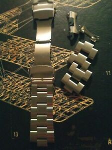 【送料無料】腕時計 ステンレススチールメンズクラスプウォッチブレスレット22mm stainless steel mens clasp watch bracelet