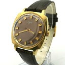 【送料無料】腕時計 メンズブラウンソビエトゴールドメッキソmens brown formal wristwatch soviet gold plated 220...