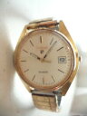 【送料無料】腕時計　ヴィンテージパルサークォーツレジストゴールドトーンメンズリストウォッチvintage pulsar quartz water resist gold tone date mens wrist watch y562 812l22