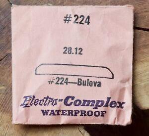 【送料無料】腕時計　ヴィンテージブローバアクリルクリスタルvintage bulova watch replacement waterproof acrylic crystal 2812mm part 224