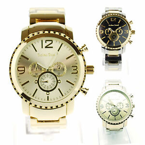 【送料無料】腕時計 テクノトレンドメンズステンレスラウンドアナログクォーツtecno trend mens luxury stainless steel metal round analog quartz wrist watch