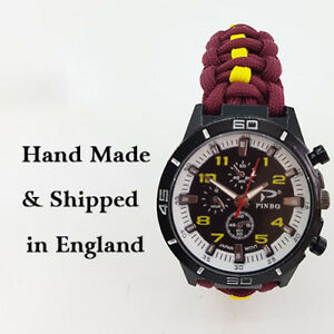 【送料無料】腕時計 キングスロイヤルフッサールパラコードウォッチparacord watch with kings royal hussars krh colours a great gift 【送料無料】腕時計 キングスロイヤルフッサールパラコードウォッチparacord watch with kings royal hussars krh colours a great gift