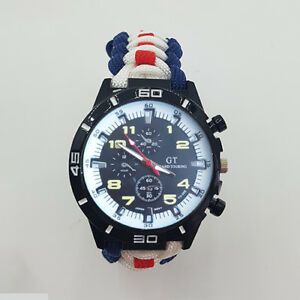 【送料無料】腕時計　パラコードウォッチparacord watch with raf 51 squadron colours a great gift