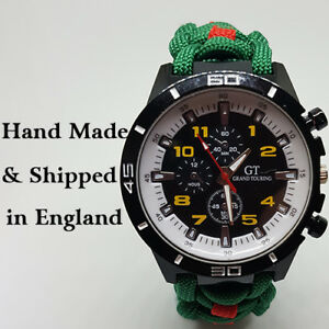 【送料無料】腕時計 パラコードparacord watch with womens royal army corps wrac colours a great gift 【送料無料】腕時計 パラコードparacord watch with womens royal army corps wrac colours a great gift