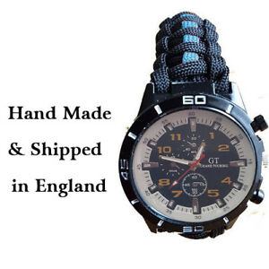 【送料無料】腕時計 タクティカルエッジカラーパラコードブレスレットwrist watch with ptsd colours paracord bracelet by tactical edge 【送料無料】腕時計 タクティカルエッジカラーパラコードブレスレットwrist watch with ptsd colours paracord bracelet by tactical edge