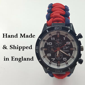 【送料無料】腕時計　ライフガードパラコードウォッチparacord watch with the life guards tlg colours a great gift