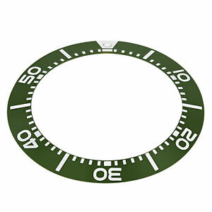 【送料無料】腕時計　ベゼルグリーンreplacement bezel insert green for watch 3850mm x 29mm
