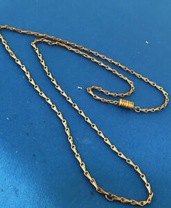 【送料無料】腕時計　スクリュークラスプチェーンearly 20th century watch chain with interesting screw clasp