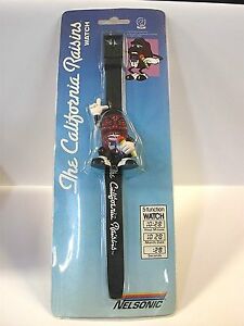 【送料無料】腕時計 カリフォルニアレーズンコレクティブルレトロネルソンプラスチックthe california raisins collectible retro 1988 nelsonic lcd plastic wrist watch