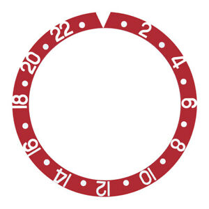 【送料無料】腕時計 ベゼルreplacement bezel insert red for watch 3780mm x 3020mm