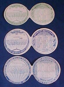【送料無料】腕時計 ヴィンテージクレセントウォッチケースペーパーカレンダー3 vintage crescent watch case paper calendar insert 1898 1900 1901 【送料無料】腕時計 ヴィンテージクレセントウォッチケースペーパーカレンダー3 vintage crescent watch case paper calendar insert 1898 1900 1901