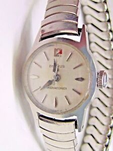 ベンラス 【送料無料】腕時計　ヴィンテージベンラスステンレススチールvintage lds benrus 2nd hand stainless steel wrist watch