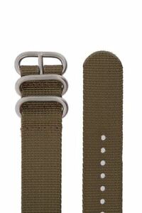 【送料無料】腕時計　スチールリングナイロンヘビーデューティナイロンミリタリーダイブウォッチストラップzulu 5 steelring nylon heavyduty nylon military dive watch strap in sand brown