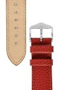 【送料無料】腕時計 カンザスバッファローエンボスカーフレザーウォッチストラップレッドhirsch kansas buffalo embossed calf le...