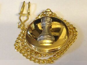 【送料無料】腕時計　チェスキャッスルピューターゴールドポケットウォッチクォーツフォブ