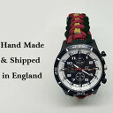 【送料無料】腕時計　パラコードウォッチロイヤルドラグーンガードカラーparacord watch in the 4th7th royal dragoon guards rdg colours