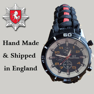 【送料無料】腕時計 ケントパラコードウォッチタクティカルエッジkent fire and rescue paracord watch tactical edge