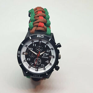 腕時計　ロイヤルタンクパラコードウォッチparacord watch with the royal tank regiment rtr colours a great gift