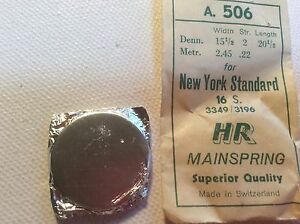 【送料無料】腕時計 スタンダードメインスプリングスイスhr nos ny standard 16s 33493196 hr mainspring swiss made a 506