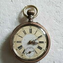 【送料無料】腕時計 モントレグーセットアンアージェントシリンドレルビアリビサーmontre a gousset en argent cylindre 6 rubis a reviser