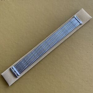 【送料無料】腕時計 ビンテージステンレスブレスレットエンドvintage elasticated stainless steel wristwatch bracelet 1721mm end links nos