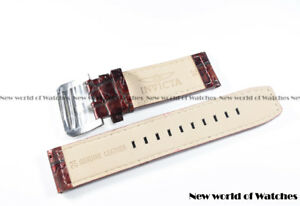 【送料無料】腕時計　インビクタレザーストラップレッドスネークスキンカラーinvicta genuine leather 24mm strap red snake skin color