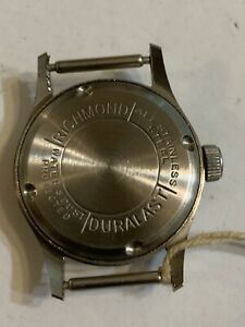 【送料無料】腕時計　クリストルクラウンベゼルステンレススチールウォッチケースgents stainless steel watch case with crystsl and crown 2920 mm across bezel