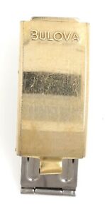 【送料無料】腕時計 ブローバメッキステンレスクラスプbulova 16mm gold plated and stainless steel clasp used condition spares g32