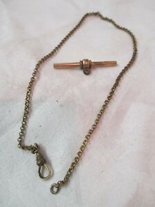 【送料無料】腕時計　アンティークメッキウォッチチェーンantique ah gold plated watch chain