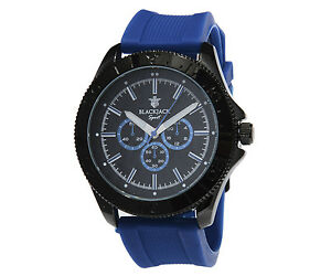 【送料無料】腕時計　メンズブラックジャックアクティブウォッチステンレススチールゴムクラシック