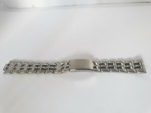 【送料無料】腕時計　メンズステンレススチールストレートエンドmens stainless steel watch bracelet with 9mm straight ends