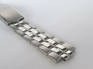 【送料無料】腕時計　メンズステンレススチールストレートエンドmens stainless steel watch bracelet with 9mm straight ends