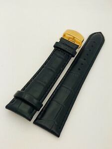【送料無料】腕時計 バックルティソブラックレザーウォッチストラップミリメートル