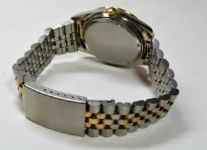 【送料無料】腕時計　ヨルダッシュクォーツメンデートトーンステンレスブレスレットバッテリーjordache quartz men date twotone watch wstainless bracelet runs battery