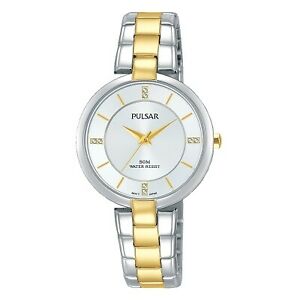 【送料無料】腕時計 パルサーレディースツートーンブレスレットウォッチpulsar ladies two tone bracelet watch ph8314x1 pnp