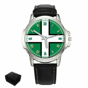 【送料無料】腕時計　デボンプレゼントdevon county flag gents mens wrist watch birthday gift engraving